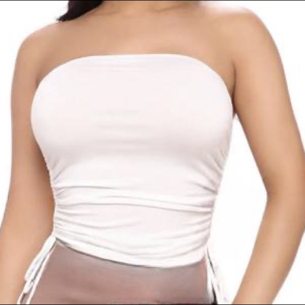Ruched Tube Top